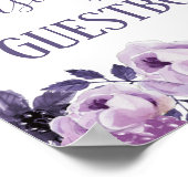 Panneau du livre d'or du Mariage de fleurs pourpre (Coin)