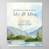 Panneau du livre d'or du Mariage de Mountain Lake (Devant)