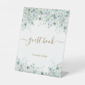 Panneau du livre d'or Eucalyptus Feuilles & Gold S (Recto)