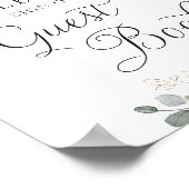 Panneau du livre d'or Floral Blue Hydrangea Mariag (Coin)