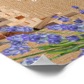 Panneau du livre d'or Floral Rustic Mariage Jenga (Coin)