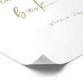 Panneau du livre d'or moderne Script (Coin)