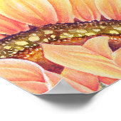 Panneau du livre d'or Rustic Sunflower Mariage (Coin)