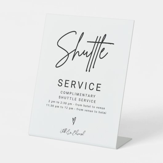 Panneau du Mariage du service de navette de script (Recto)