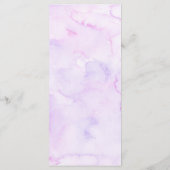 Panneau du menu de la fête des papillons floraux v (Dos)