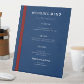 Panneau du menu mariage (In SItu)