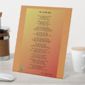 Panneau du piédestal de la salade Bowl (In SItu)