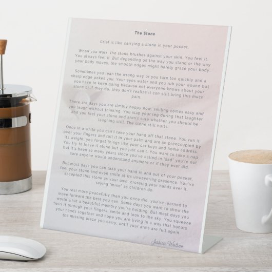 Panneau du piédestal en pierre (In SItu)