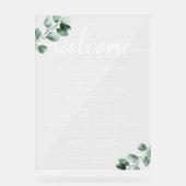 Panneau du programme de cérémonie Mariage de verdu (Recto)