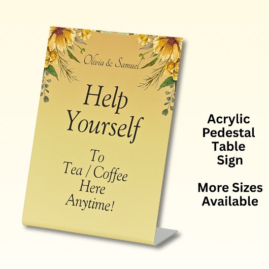 Panneau du socle acrylique pour table à café thé