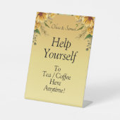 Panneau du socle acrylique pour table à café thé (Recto)