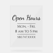 Panneau Effacer les heures de petite entreprise (Recto)
