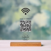 Panneau en acrylique clair avec informations de co (Neutre)