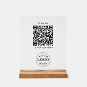 Panneau en acrylique de code QR – Menu de paiement (Recto)