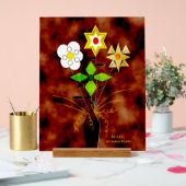 Panneau en acrylique "Livraison de fleurs" (28 x 3 (Mariage)