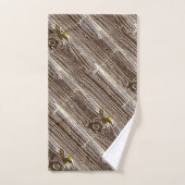 Panneau en bois rustique à angle (Serviette à main)