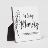 Panneau en Mémoire d'amour Plaque de table avec Ea (Recto)