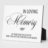 Panneau en Mémoire d'amour Plaque de table avec Ea (Côté)