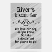 Panneau en mousse pour bar de biscuits pour chiens (Recto)