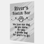 Panneau en mousse pour bar de biscuits pour chiens (Angle)