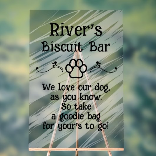 Panneau en mousse pour bar de biscuits pour chiens (Neutre)