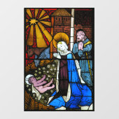 Panneau en verre de la scène de la Nativité vers l (Feuille)