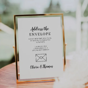 Panneau Enveloppe d'adresse de baby shower