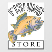 Panneau et insigne de magasin de pêche (Feuille)