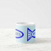 Panneau Étoile Poissons Espresso Mug (Devant)