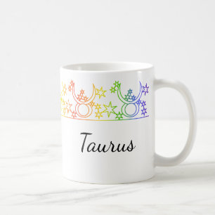 Panneau étoile Rainbow Taurus - Mug personnalisé