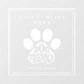 Panneau Fenêtre Autocollant Empreinte de Patte Mig (Feuille)