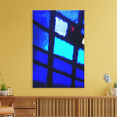 Panneau Fenêtre en verre ciselé Toile Enveloppé (Insitu(Salon))