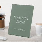 Panneau fermé - Petites heures d'ouverture Signes (In SItu)