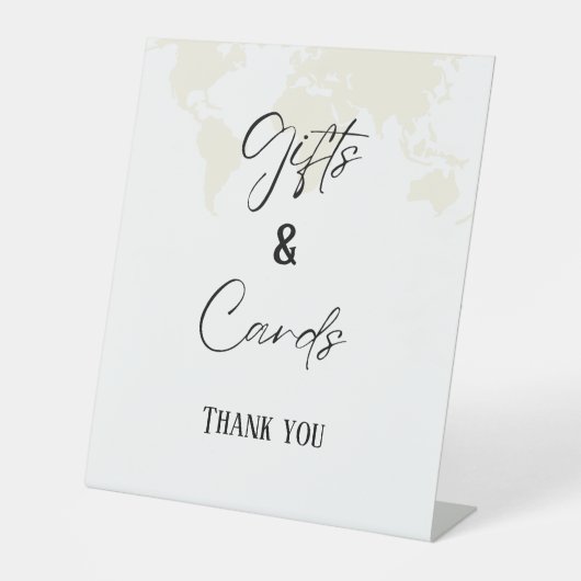 Panneau Fête des mariées Cadeaux et Cartes de dest (Recto)