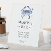 Panneau Fête des mariées de crabe bleu Mimosa Bar (In SItu)