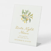 Panneau Fête des mariées de nuit au citron (Recto)