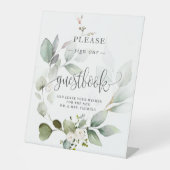 Panneau Feuillage vert Nos Guestbooks (Recto)