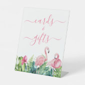 Panneau Flamants roses Tropical Douche Cartes & Ca (Recto)