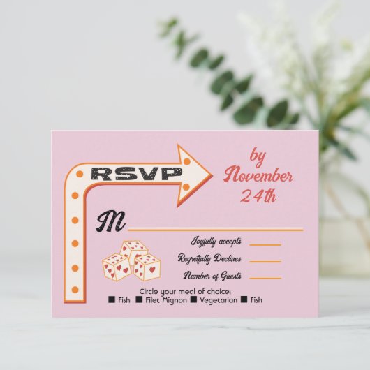 Panneau fléché du Mariage Las Vegas - cartes de ré (Debout devant)