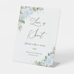 Panneau Fleur d'Hydrangea Bleue L'Amour est Doux
