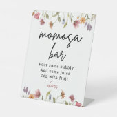 Panneau fleur sauvage Baby shower Printemps Momosa (Recto)
