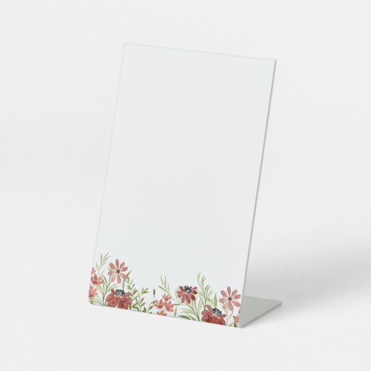 Panneau Fleur sauvage Bourgogne personnalisable (Recto)