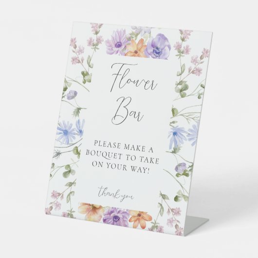 Panneau fleur sauvage de la barre de flux de Fêtes (Recto)