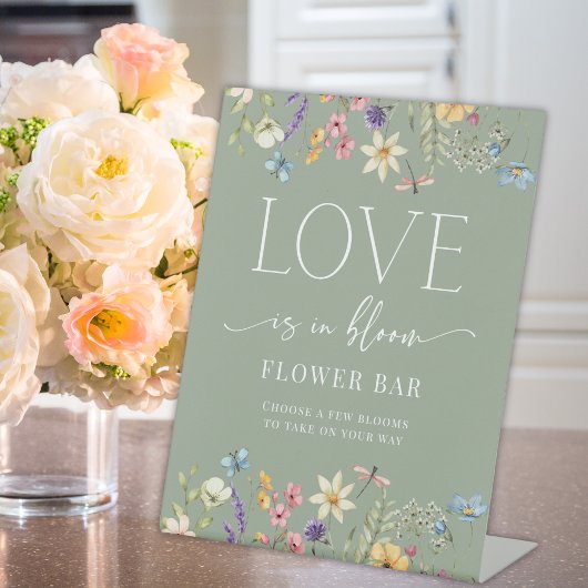 Panneau fleur sauvage Fête des mariées  