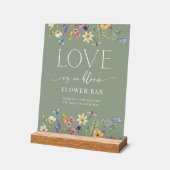 Panneau fleur sauvage Fête des mariées   (Angle)