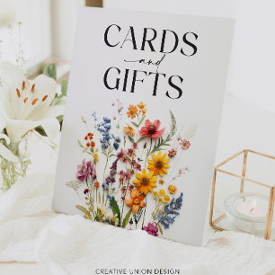 Panneau Fleur sauvage Pressé Fleurs Cartes et Cade