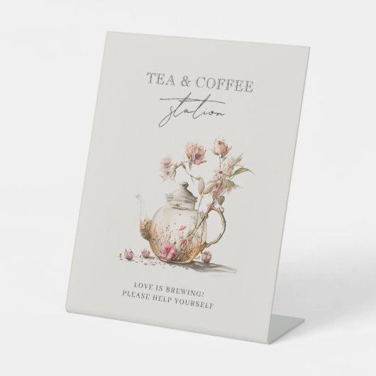 Panneau fleur sauvage Tea Party Fête des mariées a (Recto)