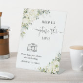 Panneau Fleurs Blanches Aidez-nous à Capturer l'Am (In SItu)