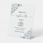 Panneau Fleurs Bleu Clair Aidez-nous à Capturer l' (Recto)