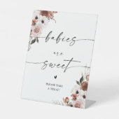 Panneau Fleurs en Soie Baby Shower Les Bébés Sont (Recto)